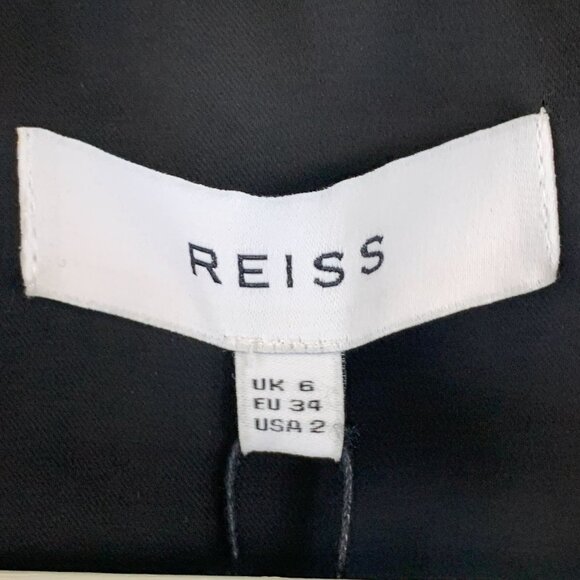 NWT REISS Avani Puff Sleeve Tuxedo Dress - Picture 7 of 10